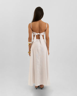 Saskia White Strapless Top