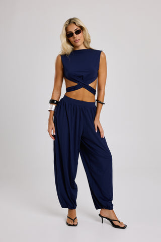 Cala Navy Blouse