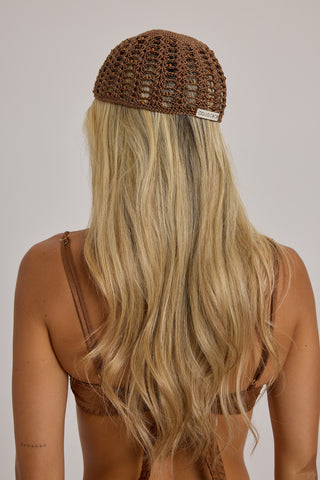 Bruna Brown Bucket Hat