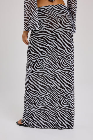 Aria Zebra Skirt