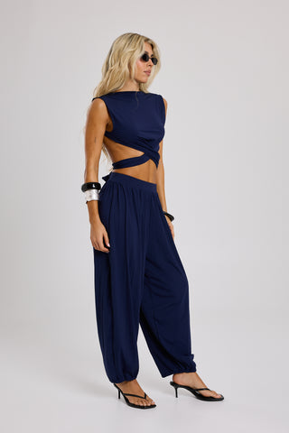 Cala Navy Blouse
