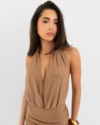 Bonnie Caramel Dress