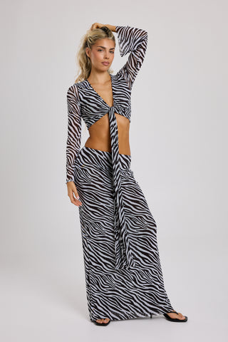 Aria Zebra Blouse