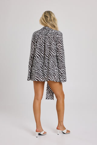 Vittoria Zebra Oversized Blouse