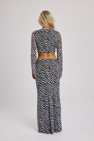 Aria Zebra Skirt